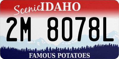ID license plate 2M8078L