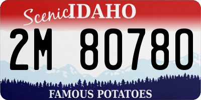 ID license plate 2M8078O