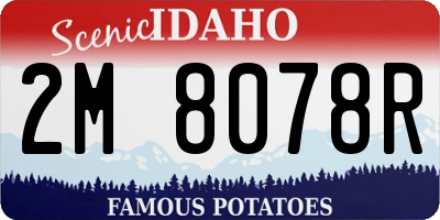 ID license plate 2M8078R