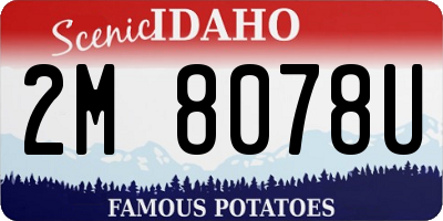 ID license plate 2M8078U