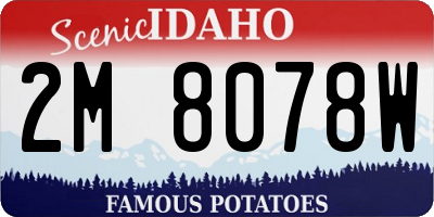ID license plate 2M8078W
