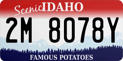 ID license plate 2M8078Y