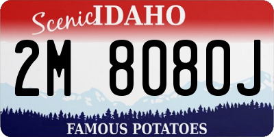 ID license plate 2M8080J