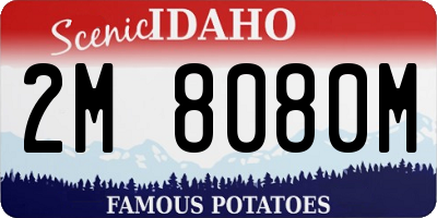 ID license plate 2M8080M