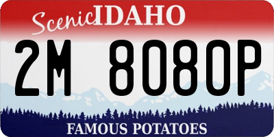 ID license plate 2M8080P