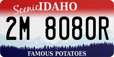 ID license plate 2M8080R