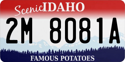 ID license plate 2M8081A