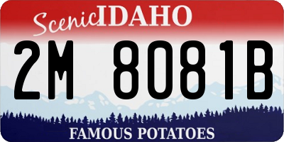 ID license plate 2M8081B