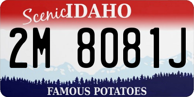 ID license plate 2M8081J