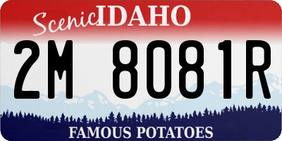 ID license plate 2M8081R