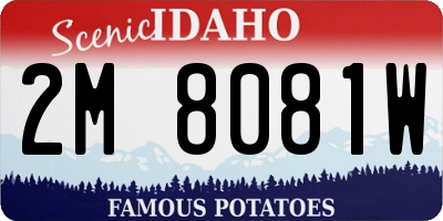 ID license plate 2M8081W