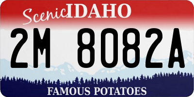 ID license plate 2M8082A