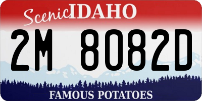 ID license plate 2M8082D