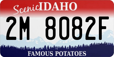 ID license plate 2M8082F