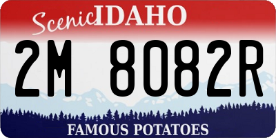 ID license plate 2M8082R