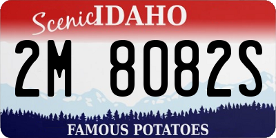 ID license plate 2M8082S