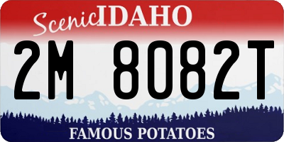 ID license plate 2M8082T
