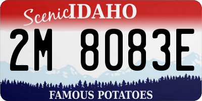 ID license plate 2M8083E