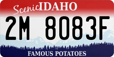 ID license plate 2M8083F