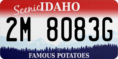 ID license plate 2M8083G