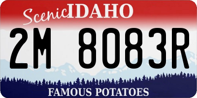 ID license plate 2M8083R
