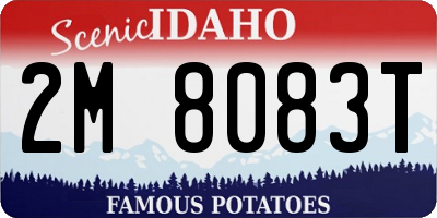 ID license plate 2M8083T
