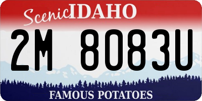 ID license plate 2M8083U
