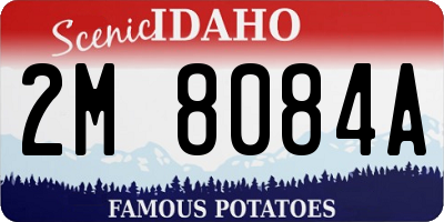 ID license plate 2M8084A