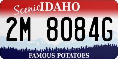 ID license plate 2M8084G