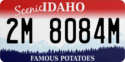 ID license plate 2M8084M