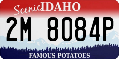ID license plate 2M8084P