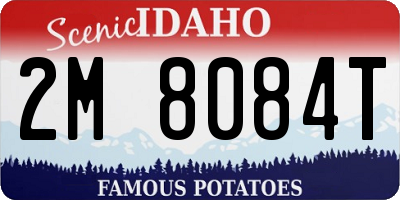 ID license plate 2M8084T