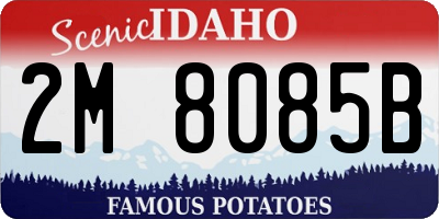 ID license plate 2M8085B