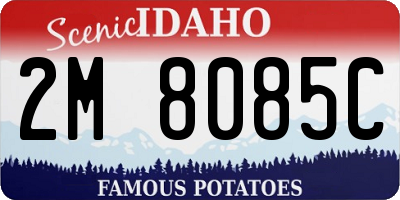 ID license plate 2M8085C