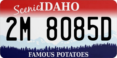 ID license plate 2M8085D