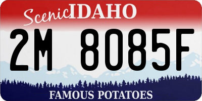 ID license plate 2M8085F