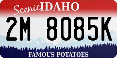 ID license plate 2M8085K