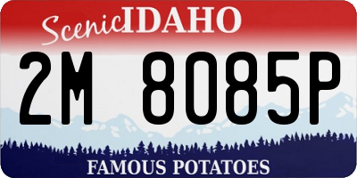 ID license plate 2M8085P