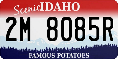 ID license plate 2M8085R