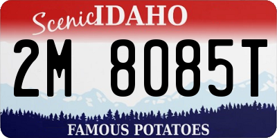 ID license plate 2M8085T