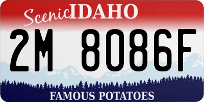 ID license plate 2M8086F