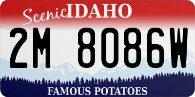 ID license plate 2M8086W