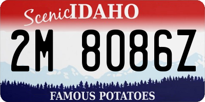ID license plate 2M8086Z