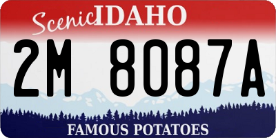 ID license plate 2M8087A
