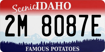 ID license plate 2M8087E
