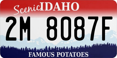 ID license plate 2M8087F