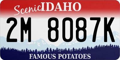 ID license plate 2M8087K