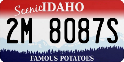ID license plate 2M8087S