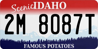 ID license plate 2M8087T