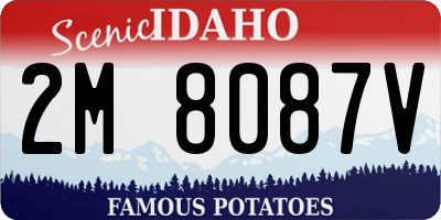 ID license plate 2M8087V